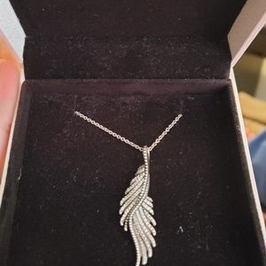 Sterling Silver Wing Pandora Necklace